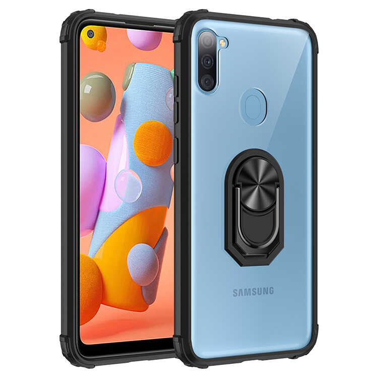 Galaxy A11 Kılıf NXXA Mola Kapak-Siyah