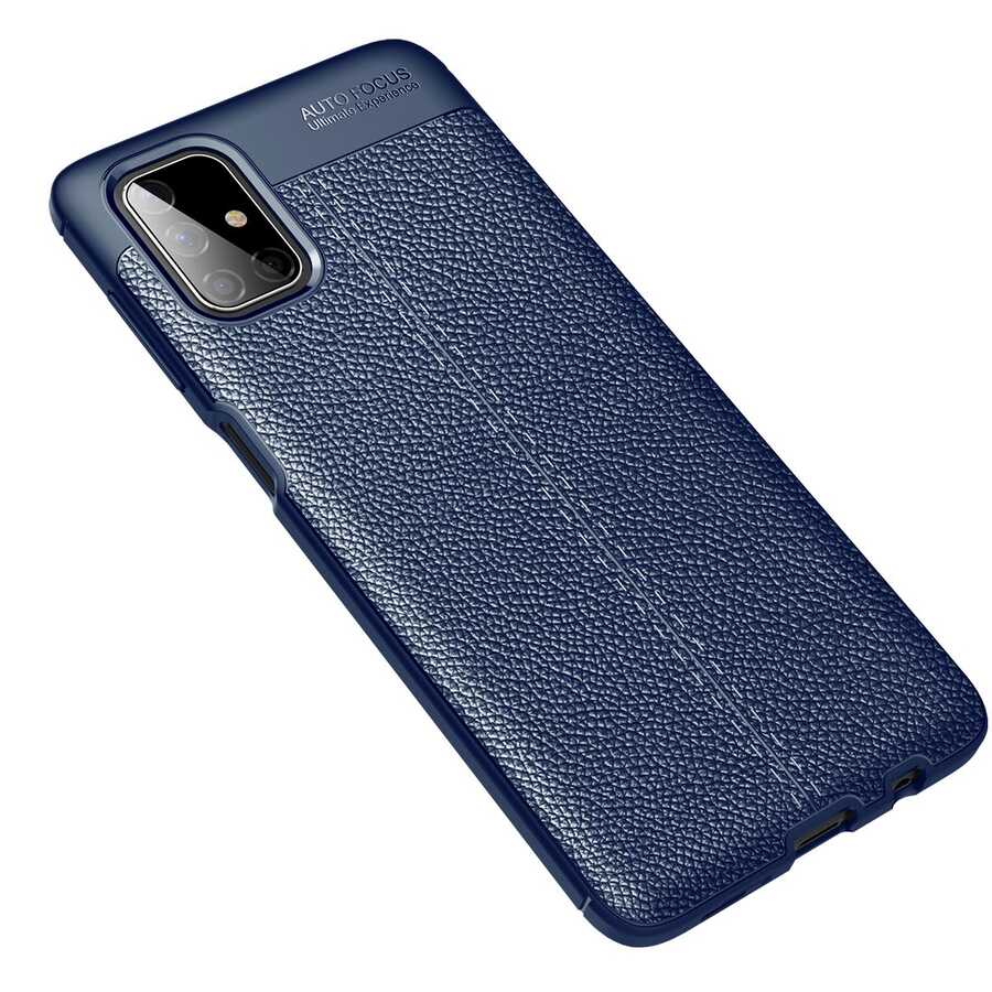 Galaxy M51 Kılıf NXXA Niss Silikon Kapak-Lacivert