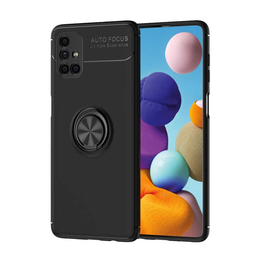 Galaxy M51 Kılıf NXXA Ravel Silikon Kapak-Siyah