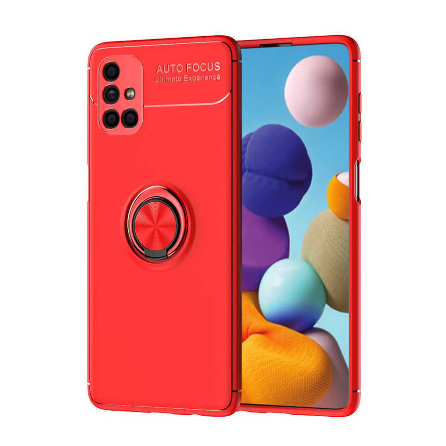 Galaxy M51 Kılıf NXXA Ravel Silikon Kapak-Kırmızı