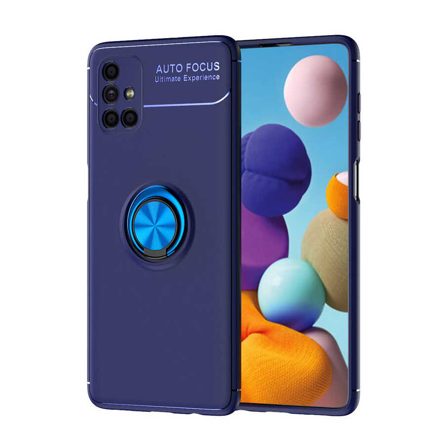 Galaxy M51 Kılıf NXXA Ravel Silikon Kapak-Mavi
