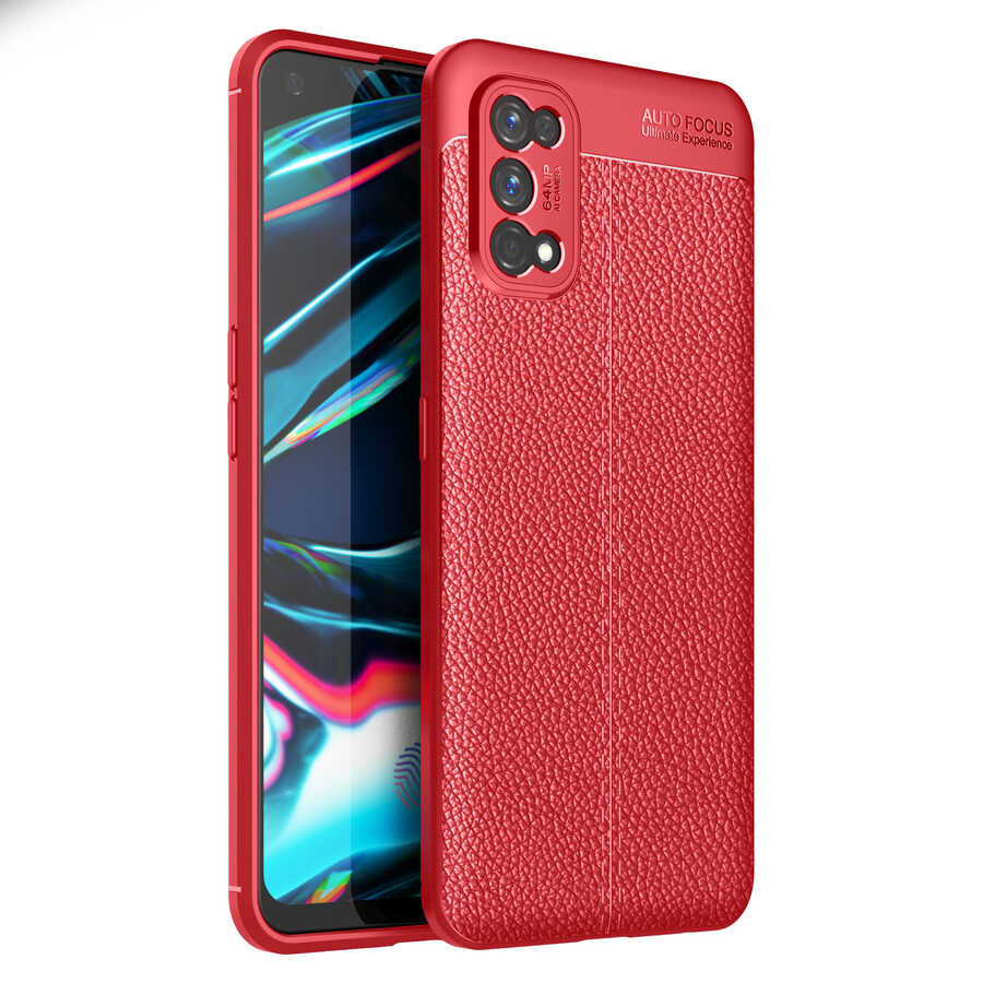 Realme 7 Pro Kılıf NXXA Niss Silikon Kapak-Kırmızı