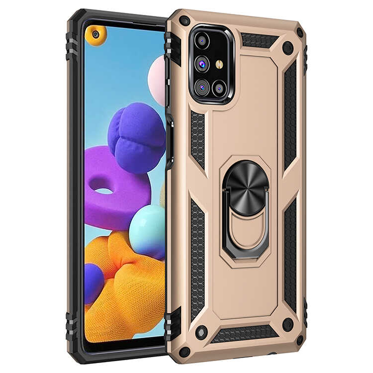 Galaxy M31S Kılıf NXXA Vega Kapak-Gold