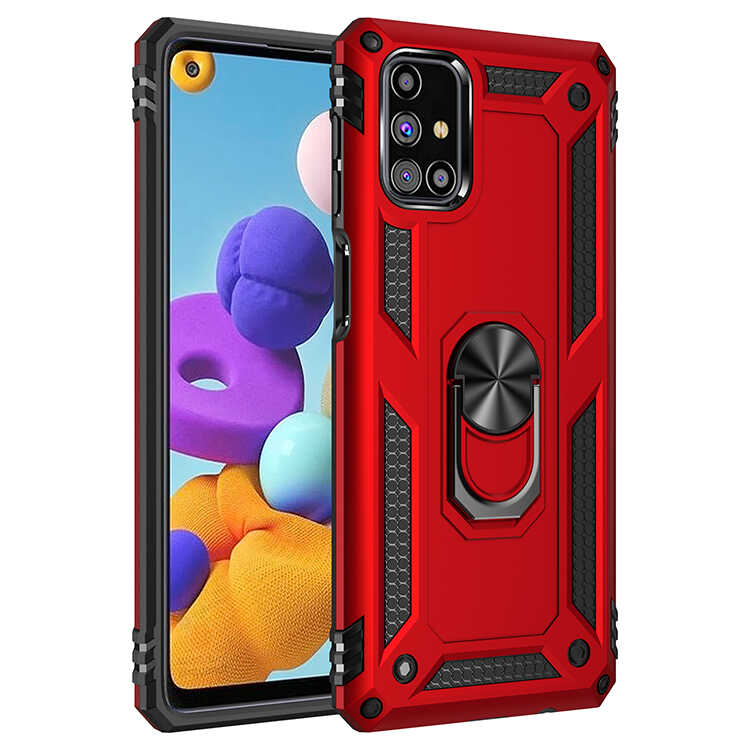 Galaxy M31S Kılıf NXXA Vega Kapak-Kırmızı