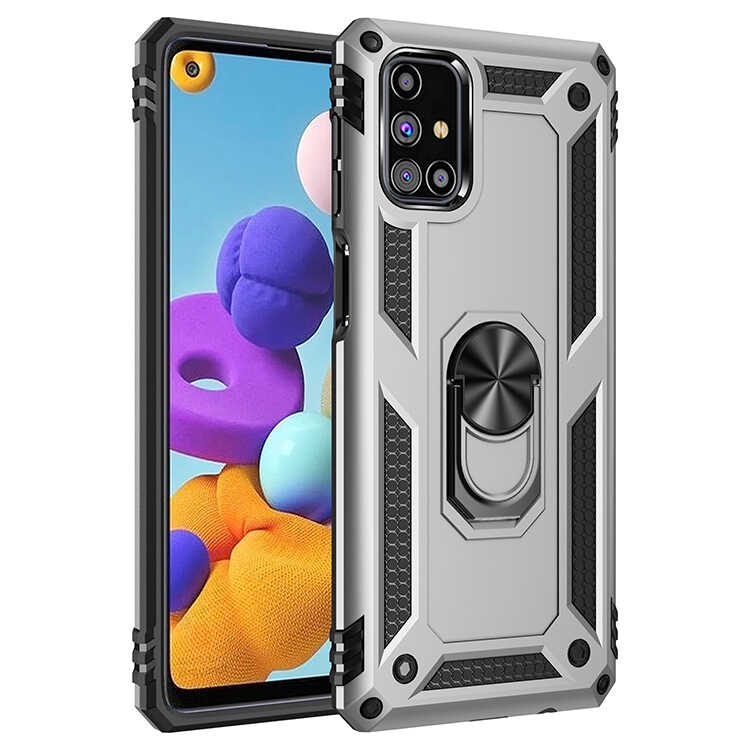Galaxy M31S Kılıf NXXA Vega Kapak-Gri