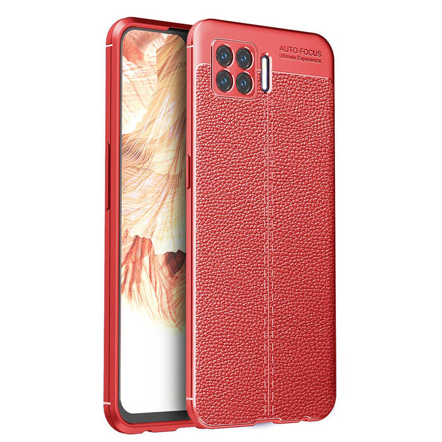 Oppo A73 Kılıf NXXA Niss Silikon Kapak-Kırmızı