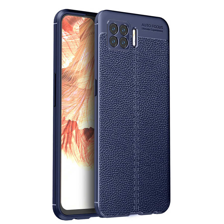 Oppo A73 Kılıf NXXA Niss Silikon Kapak-Lacivert