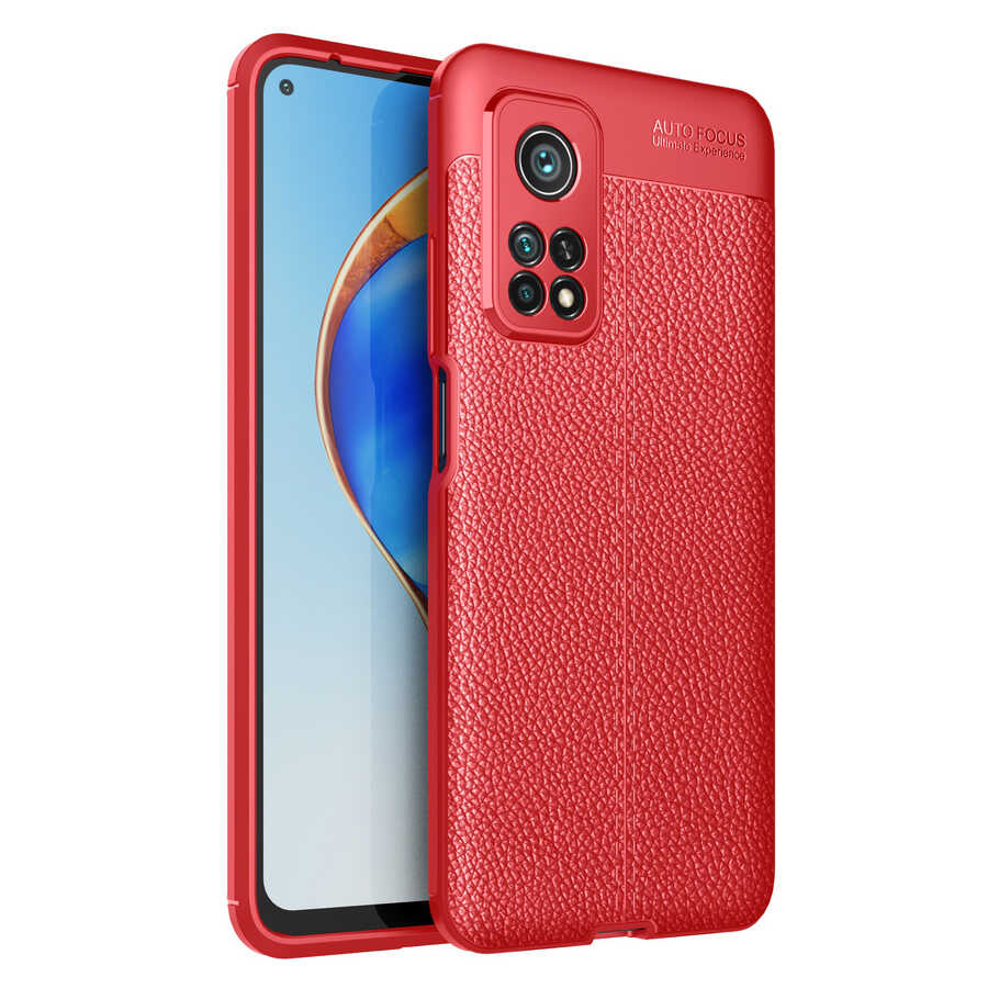 Xiaomi Mi 10T 5G Kılıf NXXA Niss Silikon Kapak-Kırmızı