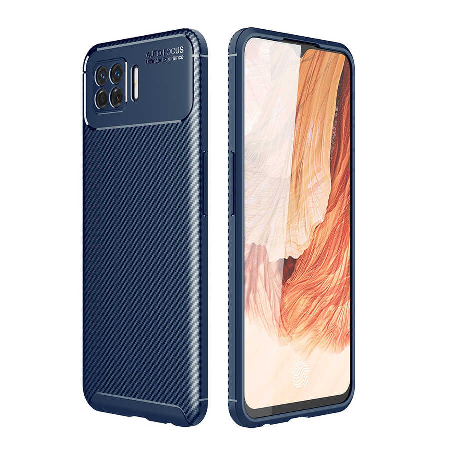 Oppo A73 Kılıf NXXA Negro Silikon Kapak-Lacivert