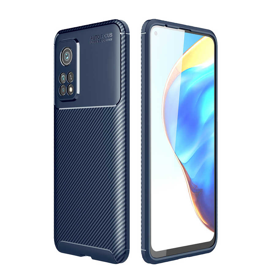 Xiaomi Mi 10T 5G Kılıf NXXA Negro Silikon Kapak-Lacivert