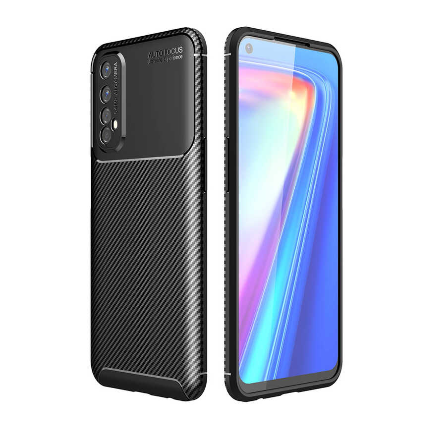 Realme 7 Kılıf NXXA Negro Silikon Kapak-Siyah