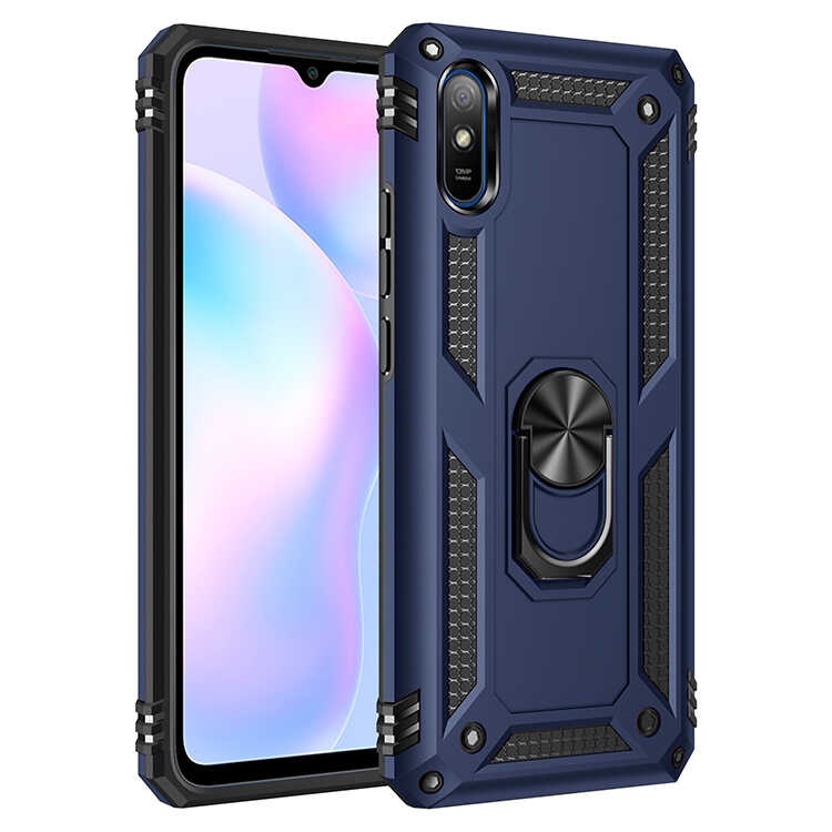Xiaomi Redmi 9A Kılıf NXXA Vega Kapak-Mavi