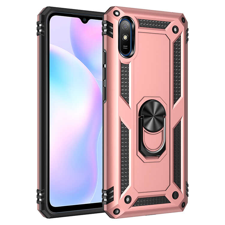 Xiaomi Redmi 9A Kılıf NXXA Vega Kapak-Rose Gold