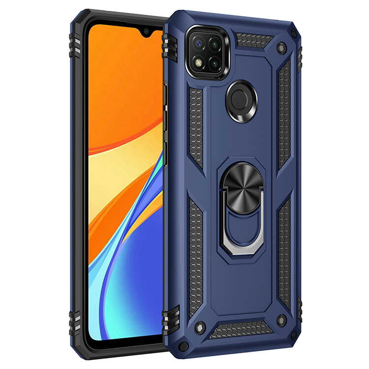 Xiaomi Redmi 9C Kılıf NXXA Vega Kapak-Mavi