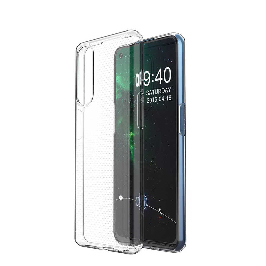 Realme 7 Kılıf NXXA Süper Silikon Kapak-Renksiz