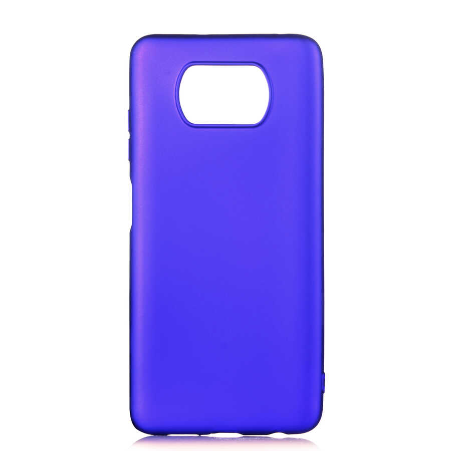 Xiaomi Poco X3 Kılıf NXXA Premier Silikon Kapak-Saks Mavi