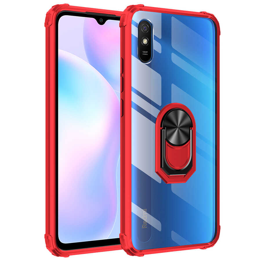 Xiaomi Redmi 9A Kılıf NXXA Mola Kapak-Kırmızı