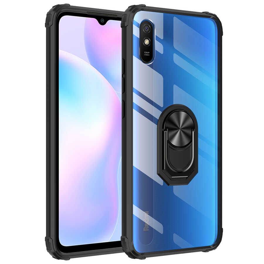 Xiaomi Redmi 9A Kılıf NXXA Mola Kapak-Siyah