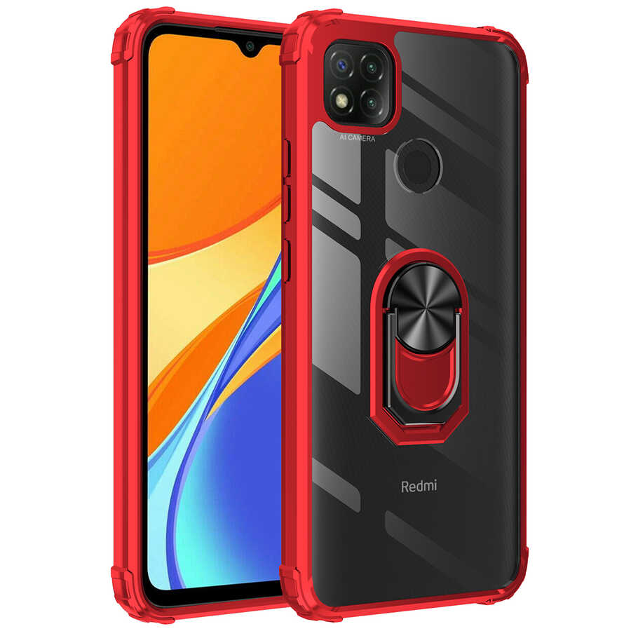 Xiaomi Redmi 9C Kılıf NXXA Mola Kapak-Kırmızı