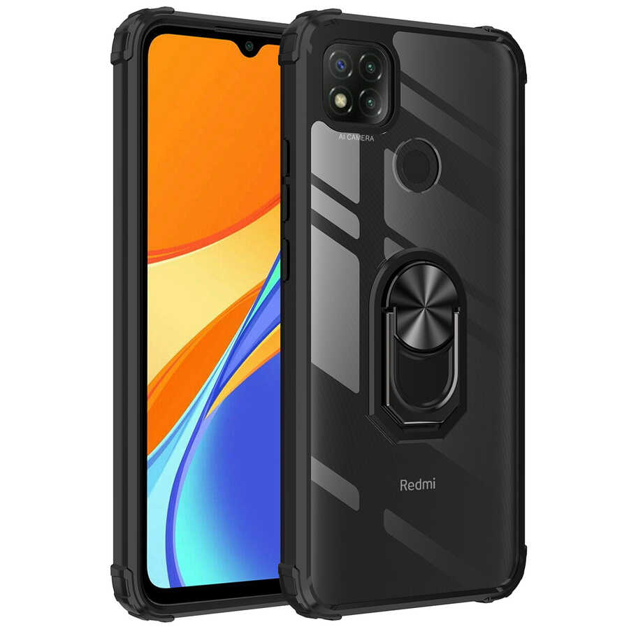 Xiaomi Redmi 9C Kılıf NXXA Mola Kapak-Siyah