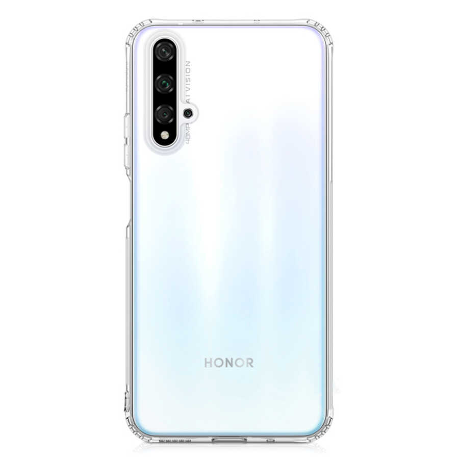 Huawei Nova 5T Kılıf NXXA Nitro Anti Shock Silikon-Renksiz