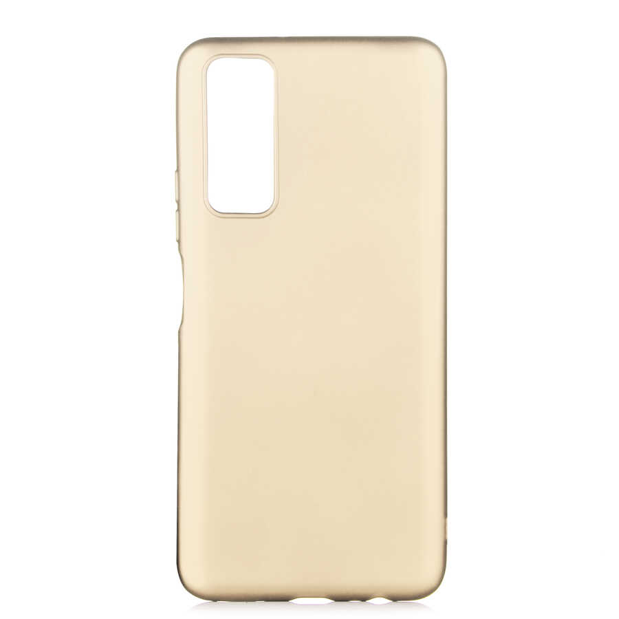 Huawei P Smart 2021 Kılıf NXXA Premier Silikon Kapak-Gold