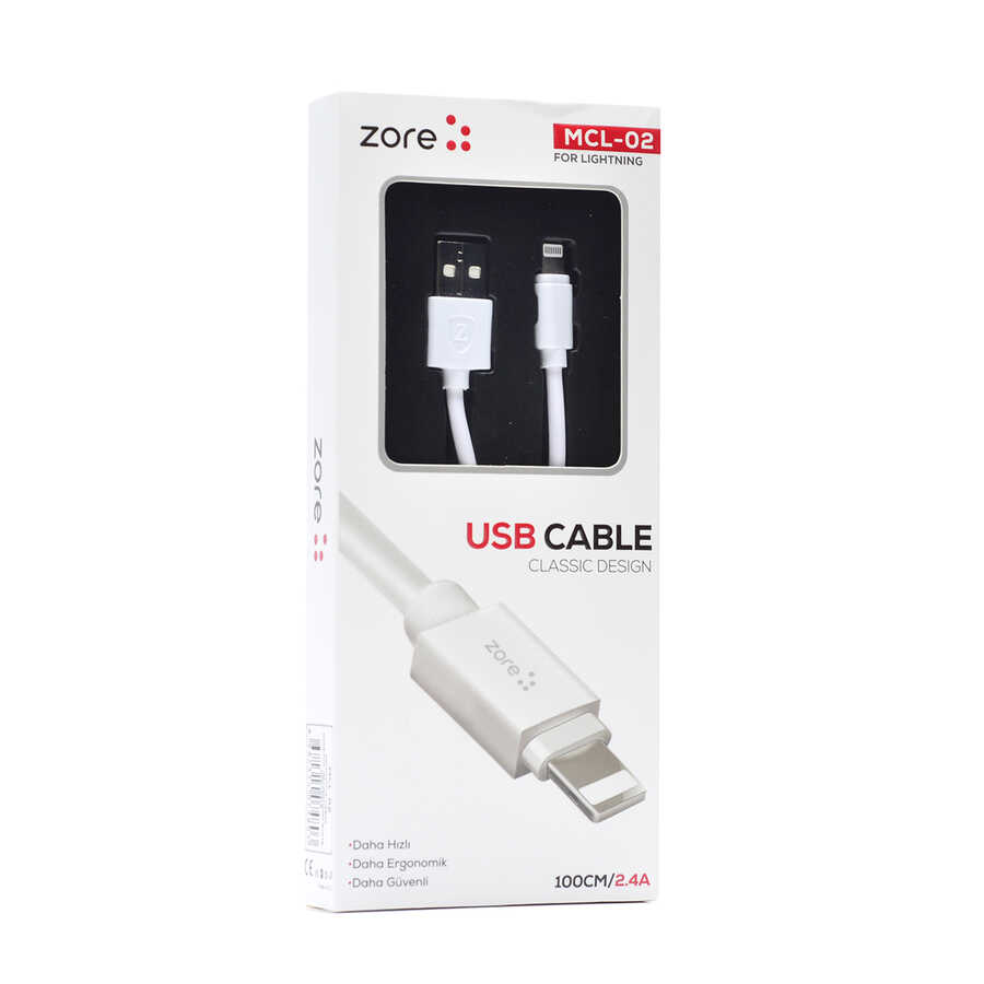 Beyaz MCL-02 Lightning Usb Kablo