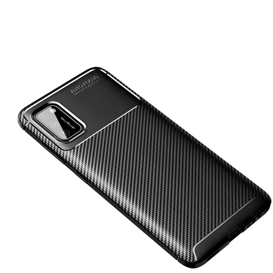 Galaxy A02S Kılıf NXXA Negro Silikon Kapak-Siyah