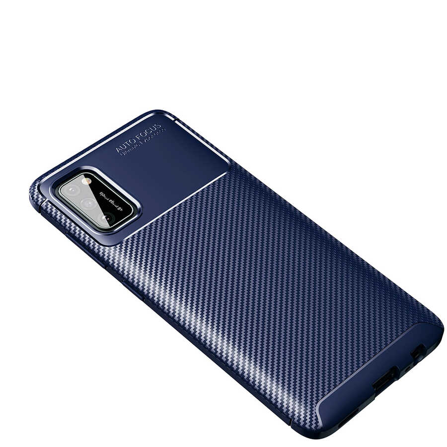 Galaxy A02S Kılıf NXXA Negro Silikon Kapak-Lacivert