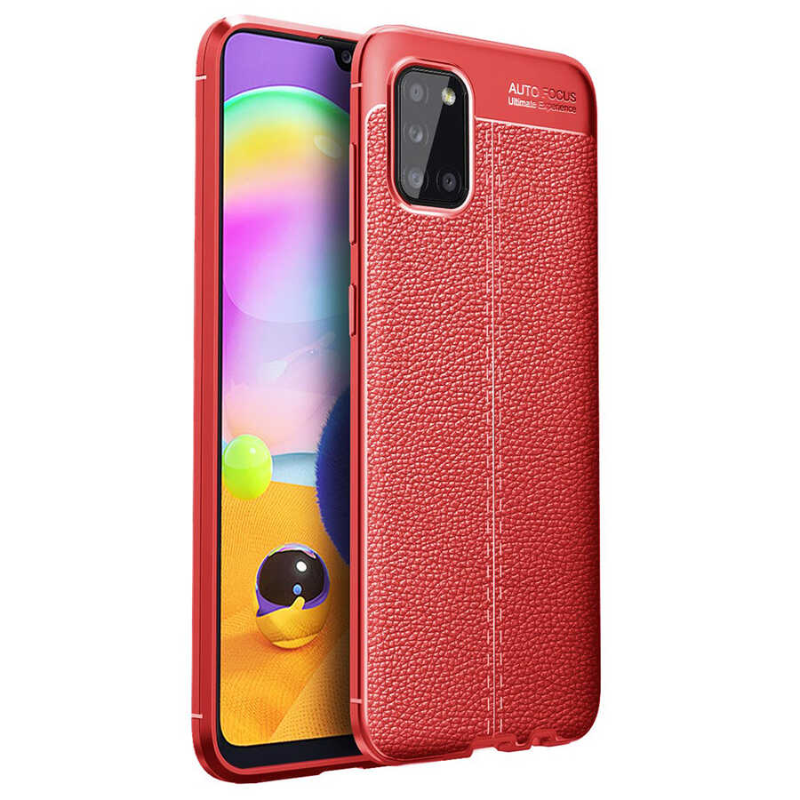 Galaxy A02S Kılıf NXXA Niss Silikon Kapak-Kırmızı