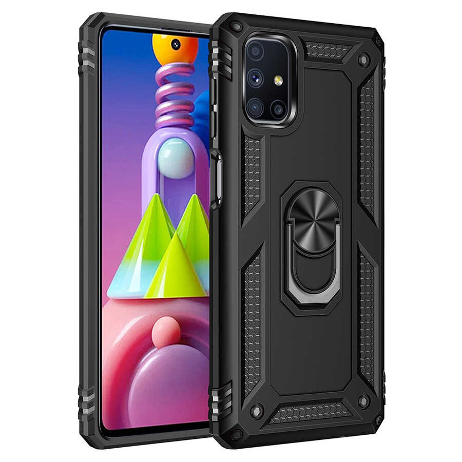 Galaxy M51 Kılıf NXXA Vega Kapak-Siyah