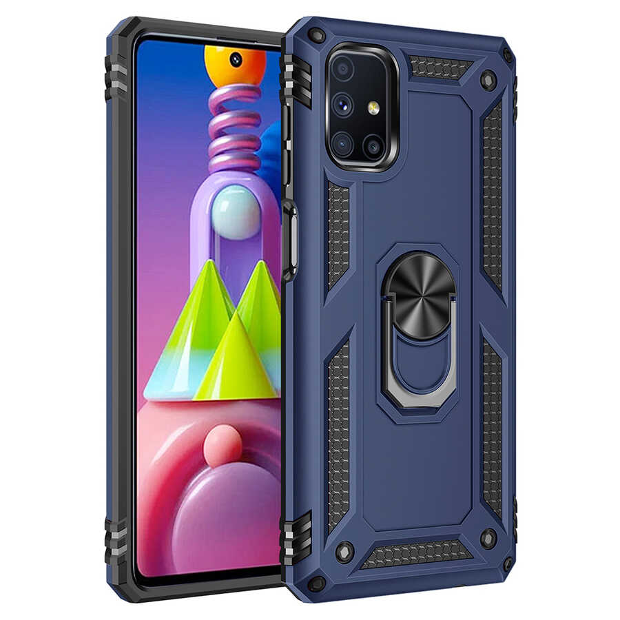 Galaxy M51 Kılıf NXXA Vega Kapak-Mavi
