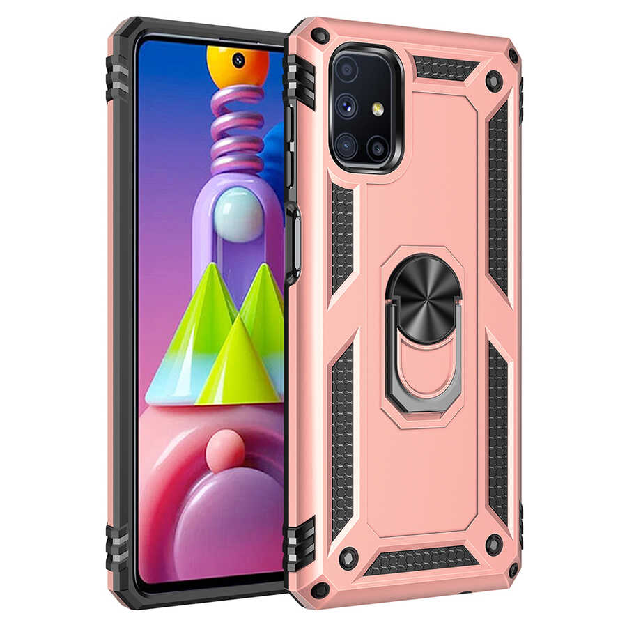 Galaxy M51 Kılıf NXXA Vega Kapak-Rose Gold