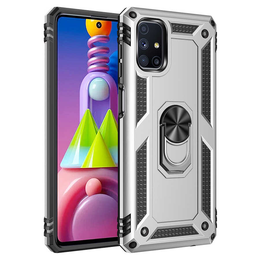 Galaxy M51 Kılıf NXXA Vega Kapak-Gri