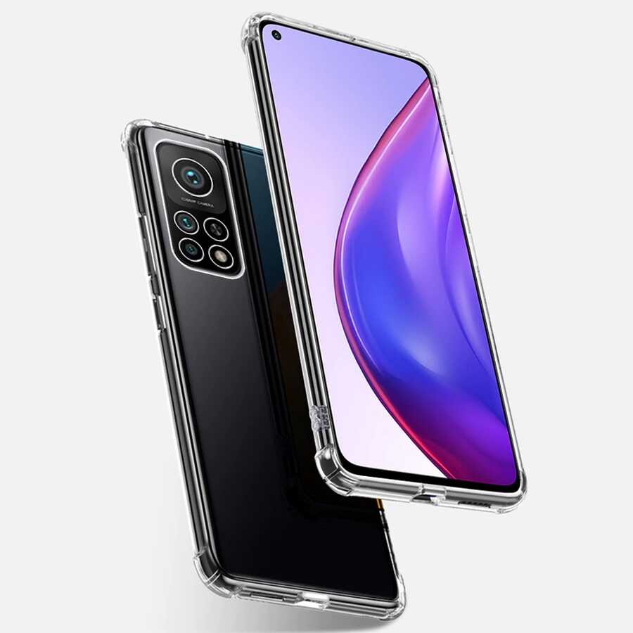 Xiaomi Mi 10T Pro 5G Kılıf NXXA Nitro Anti Shock Silikon-Renksiz