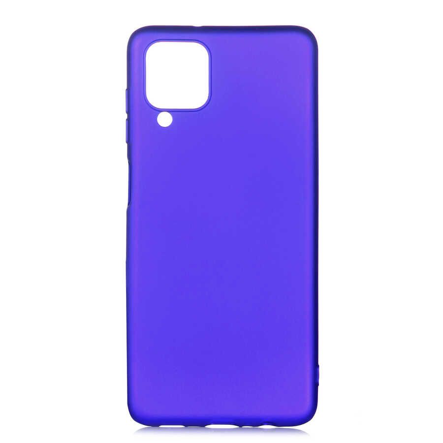 Galaxy A12 Kılıf NXXA Premier Silikon Kapak-Saks Mavi