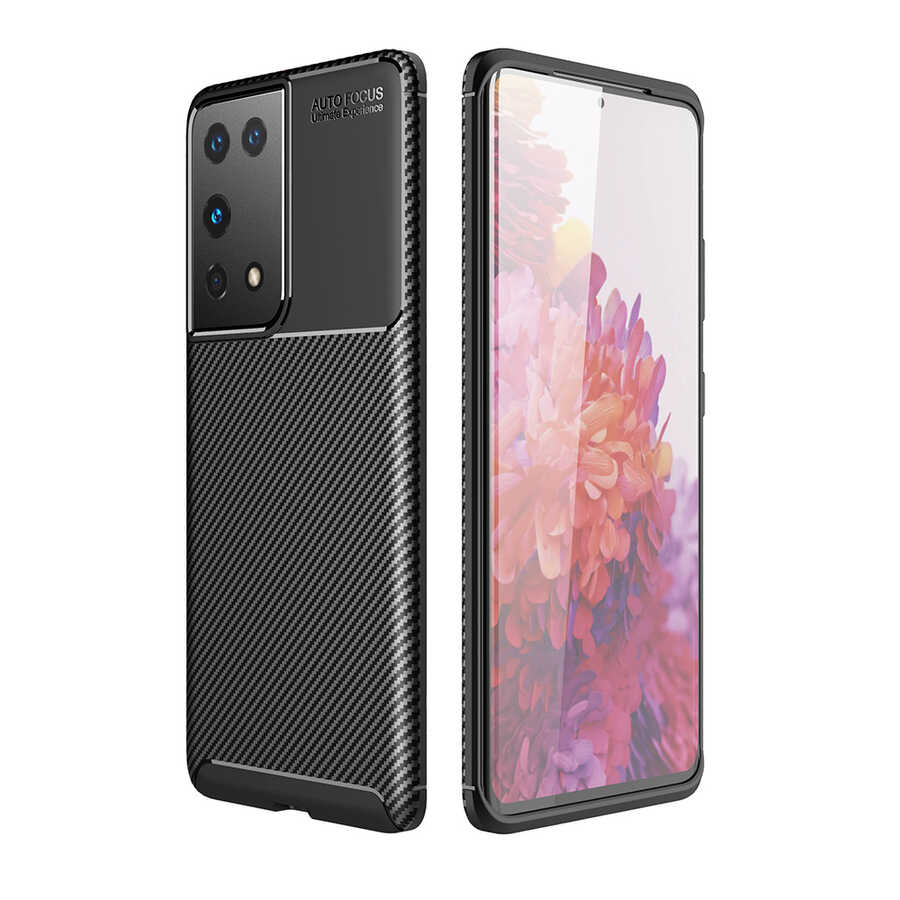 Galaxy S21 Ultra Kılıf NXXA Negro Silikon Kapak-Siyah