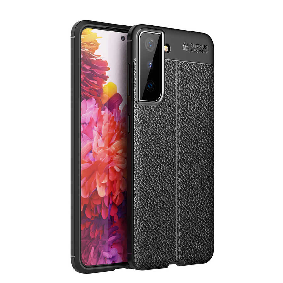 Galaxy S21 Plus Kılıf NXXA Niss Silikon Kapak-Siyah