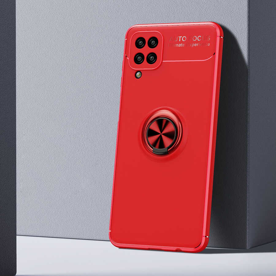 Galaxy A12 Kılıf NXXA Ravel Silikon Kapak-Kırmızı