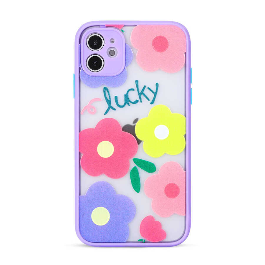 iPhone 12 Uyumlu NXXA Fily Kapak-Lila