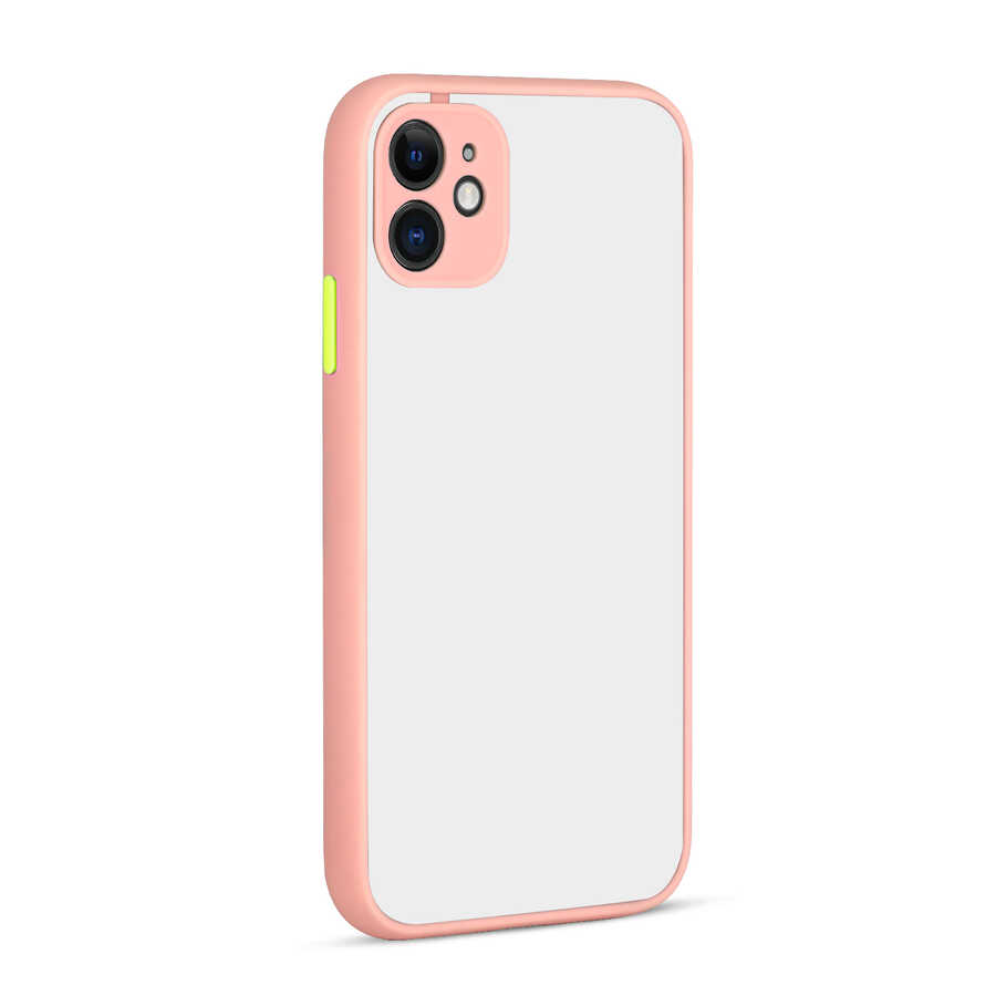 iPhone 12 Uyumlu NXXA Hux Kapak-Pembe