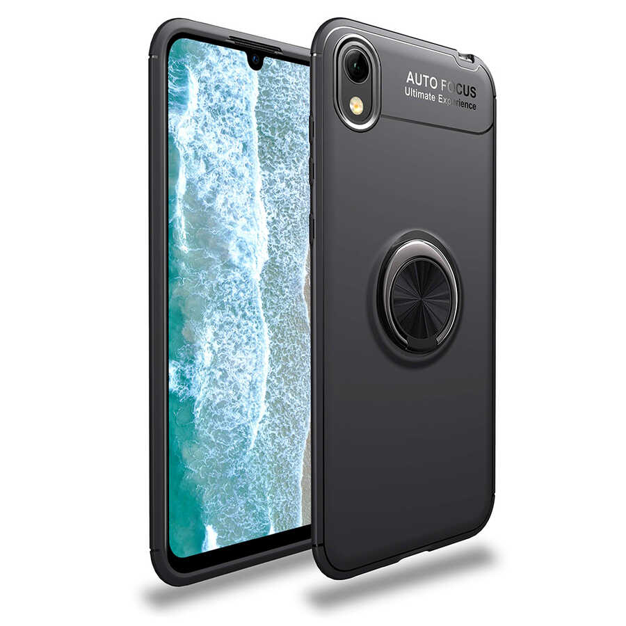 Huawei Y5 2019 Kılıf NXXA Ravel Silikon Kapak-Siyah