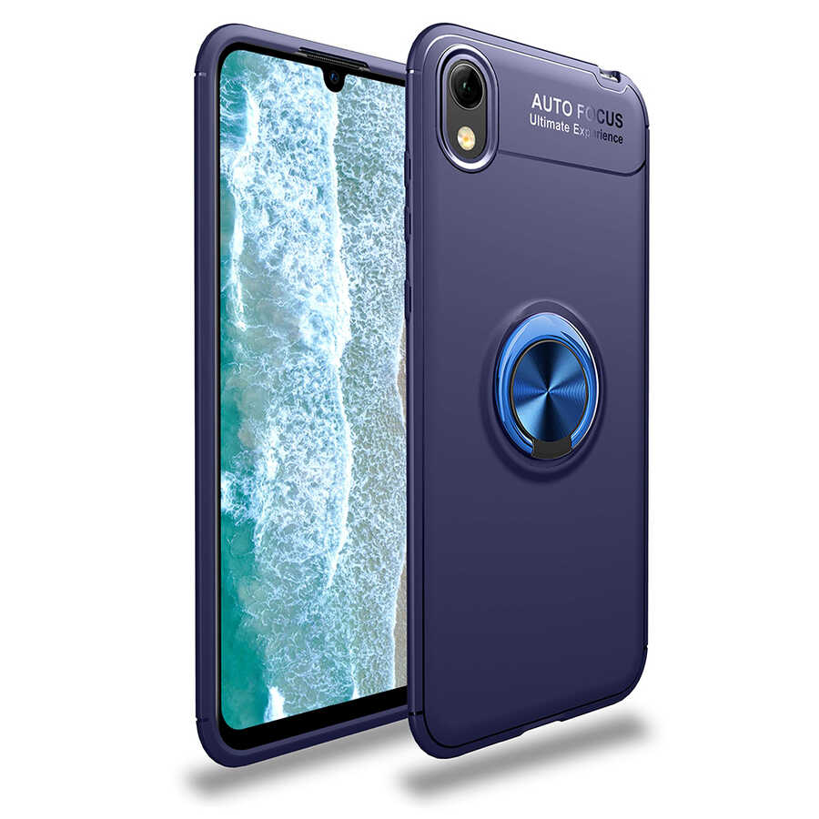 Huawei Y5 2019 Kılıf NXXA Ravel Silikon Kapak-Mavi