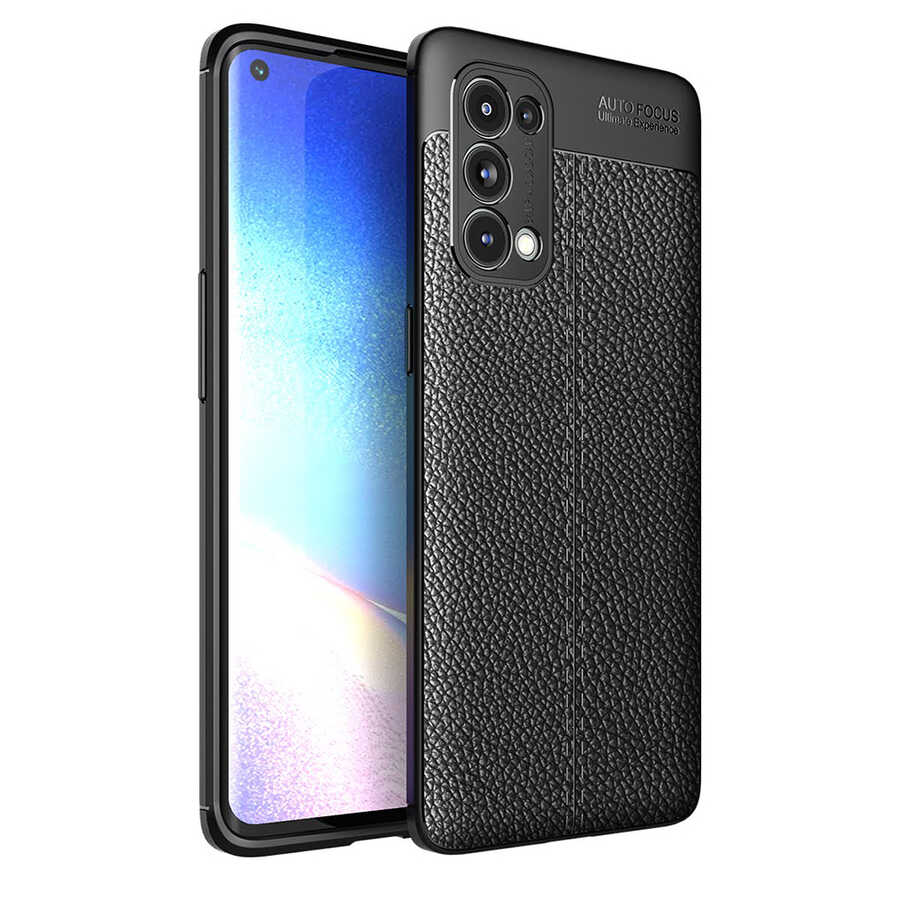 Oppo Reno 5 Pro 5G Kılıf NXXA Niss Silikon Kapak-Siyah