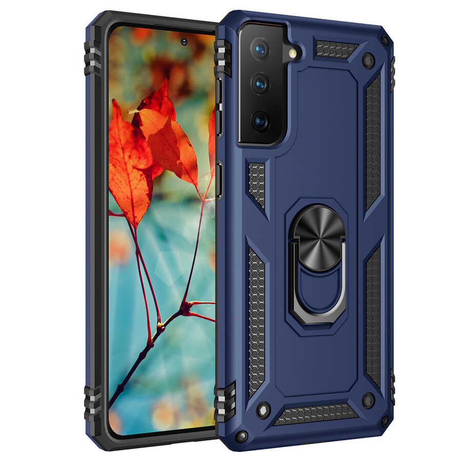 Galaxy S21 Plus Kılıf NXXA Vega Kapak-Mavi