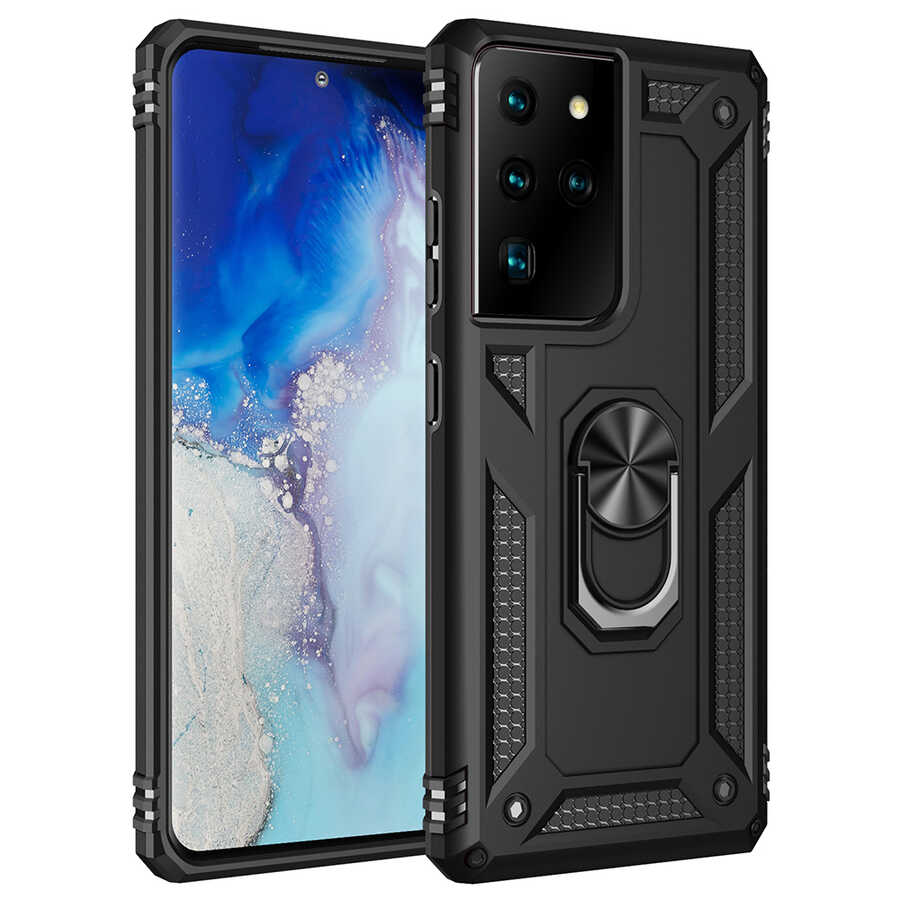 Galaxy S21 Ultra Kılıf NXXA Vega Kapak-Siyah