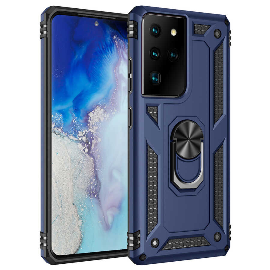 Galaxy S21 Ultra Kılıf NXXA Vega Kapak-Mavi
