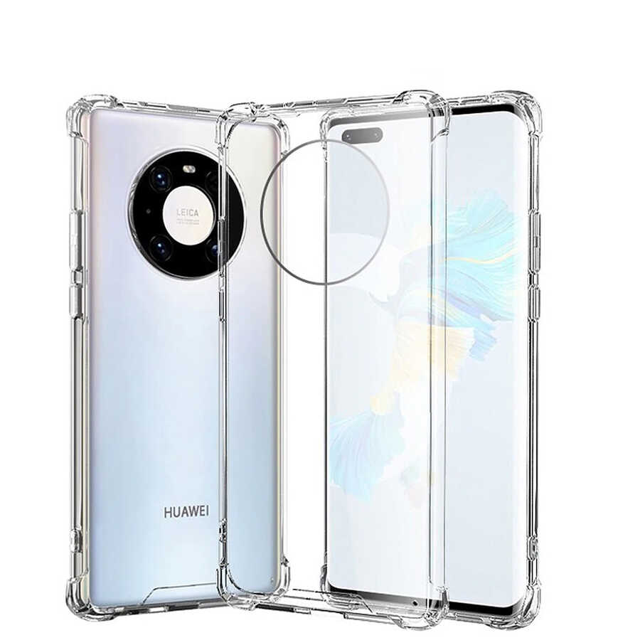 Huawei Mate 40 Pro Kılıf NXXA Nitro Anti Shock Silikon-Renksiz