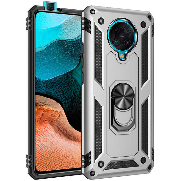 Xiaomi Redmi K30 Pro Kılıf NXXA Vega Kapak-Gri