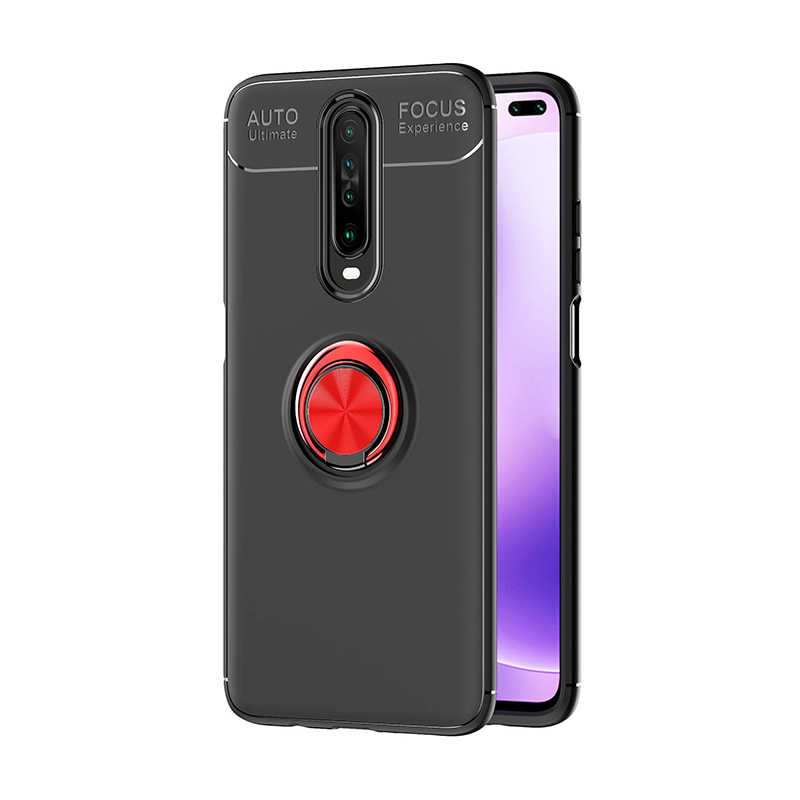 Xiaomi Poco X2 Kılıf NXXA Ravel Silikon Kapak-Siyah-Kırmızı